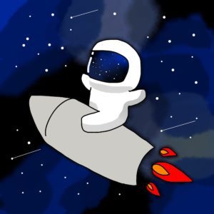 宇宙飛行のイラスト